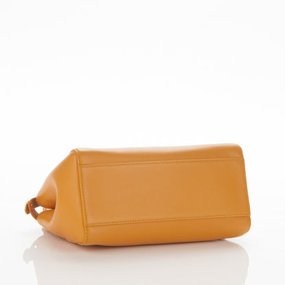 Fendi Nappa Mini Peekaboo Iconic Satchel Giallo Syrup 4 of 8