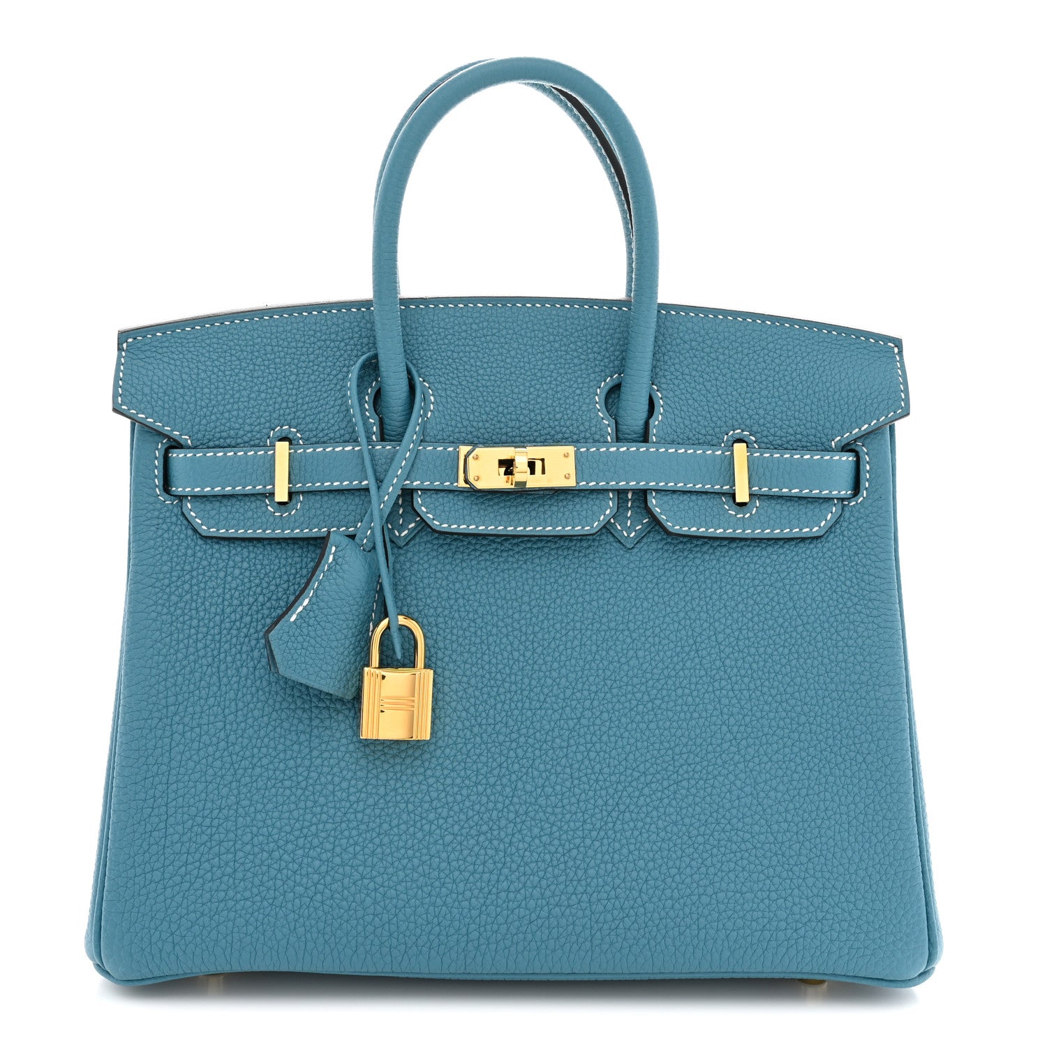 Hermes Togo Birkin 25 New Blue Jean 1 of 10