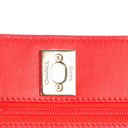 Chanel Lambskin Quilted Trendy CC Wallet On Chain WOC Red 5 of 9