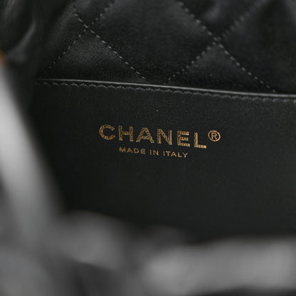 Chanel Shiny Crumpled Calfskin Quilted Pearl Mini Chanel 22 Black 6 of 11