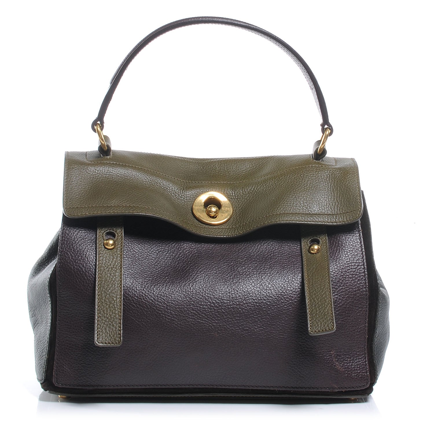 Saint Laurent Leather Muse Two Brown 1 of 7