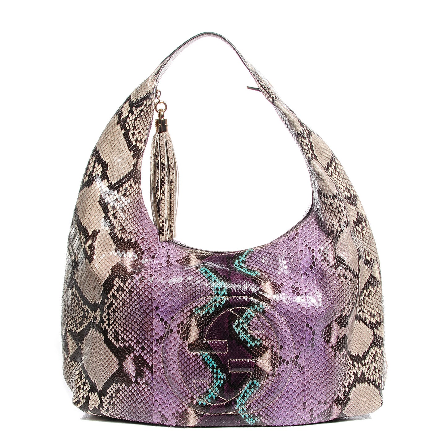 Python Large Soho Hobo Grape Multicolor