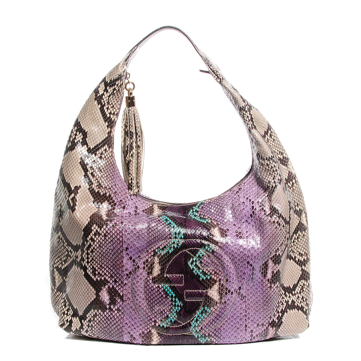 Gucci Python Large Soho Hobo Grape Multicolor 1 of 7