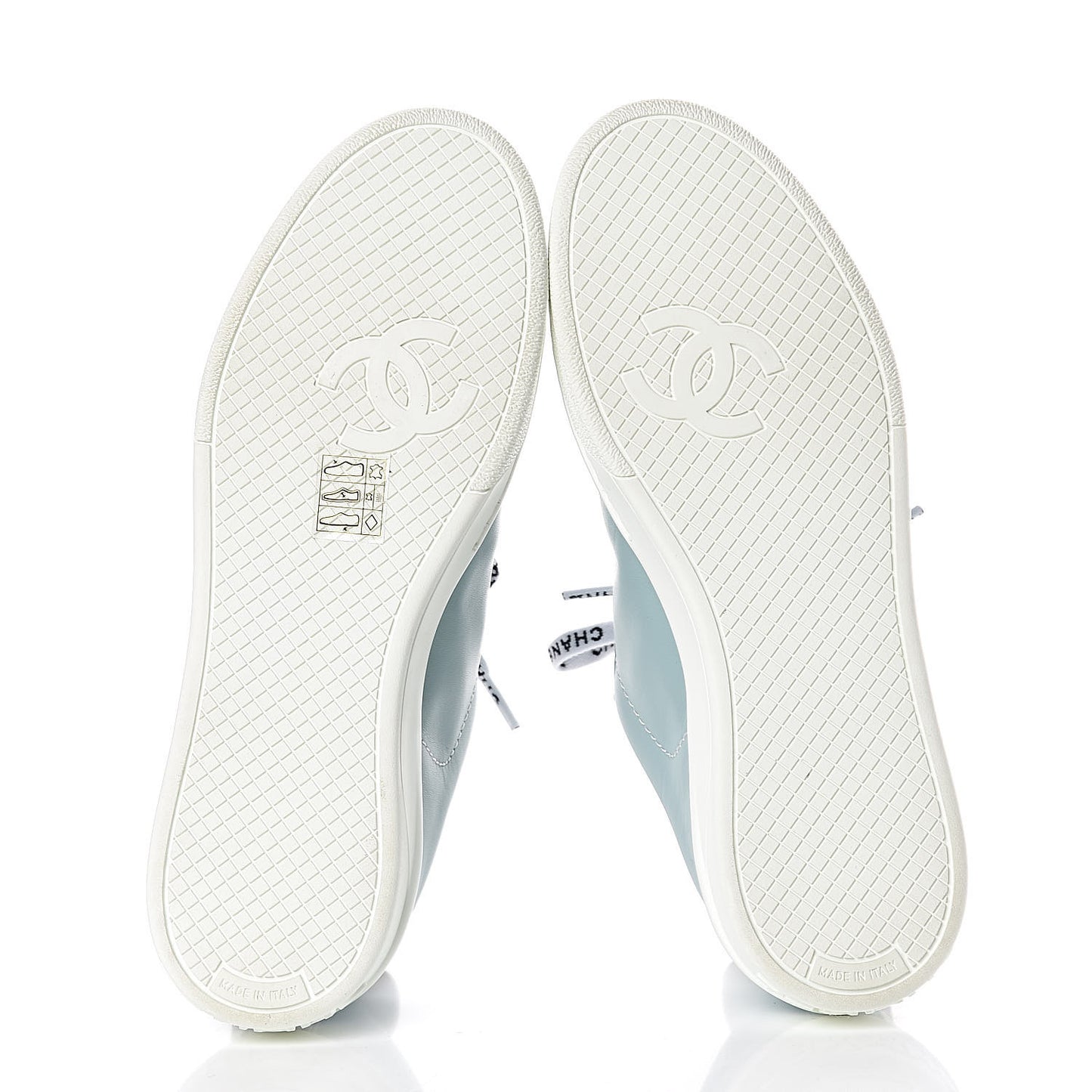 Calfskin CC Sneakers 36.5 Blue