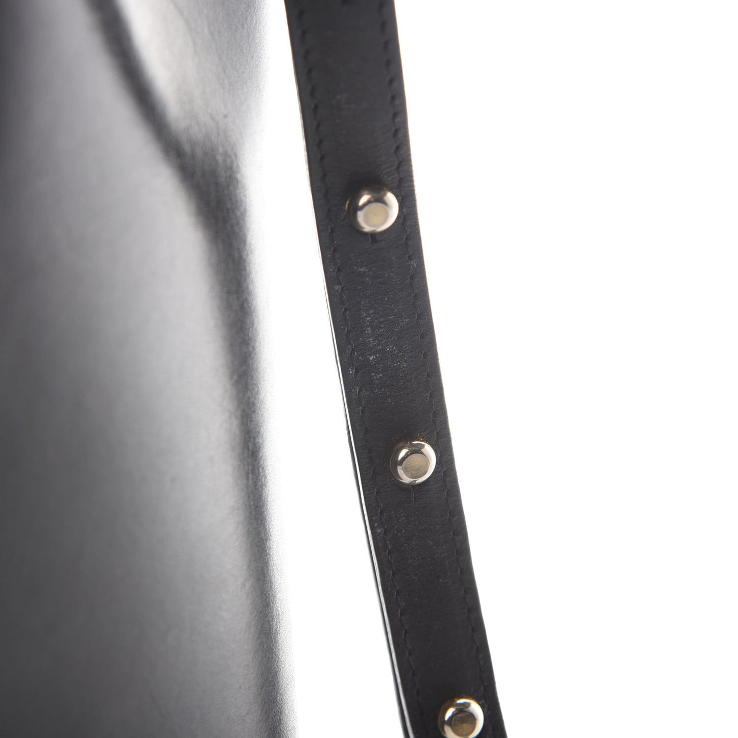 Calfskin Mini Bucket Bag Black Flamma
