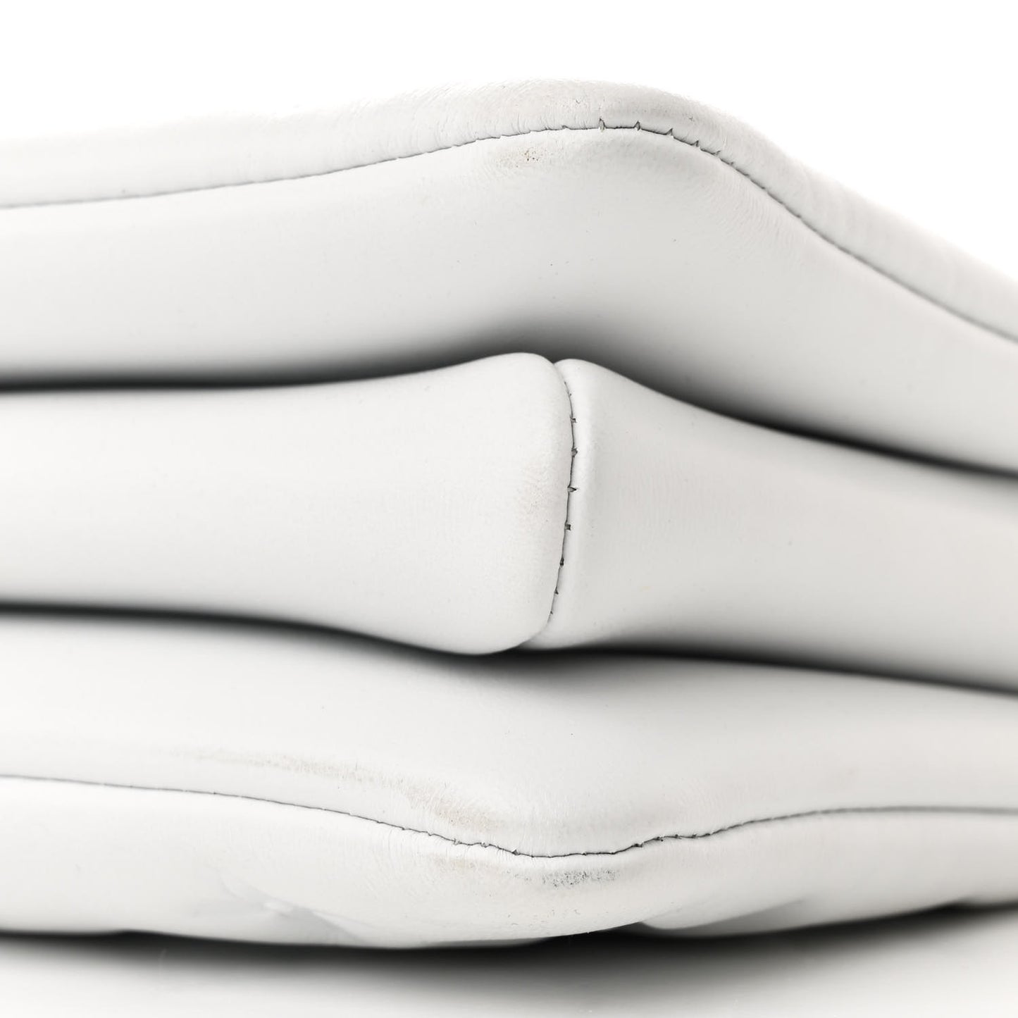 Lambskin Embossed Monogram Coussin BB White