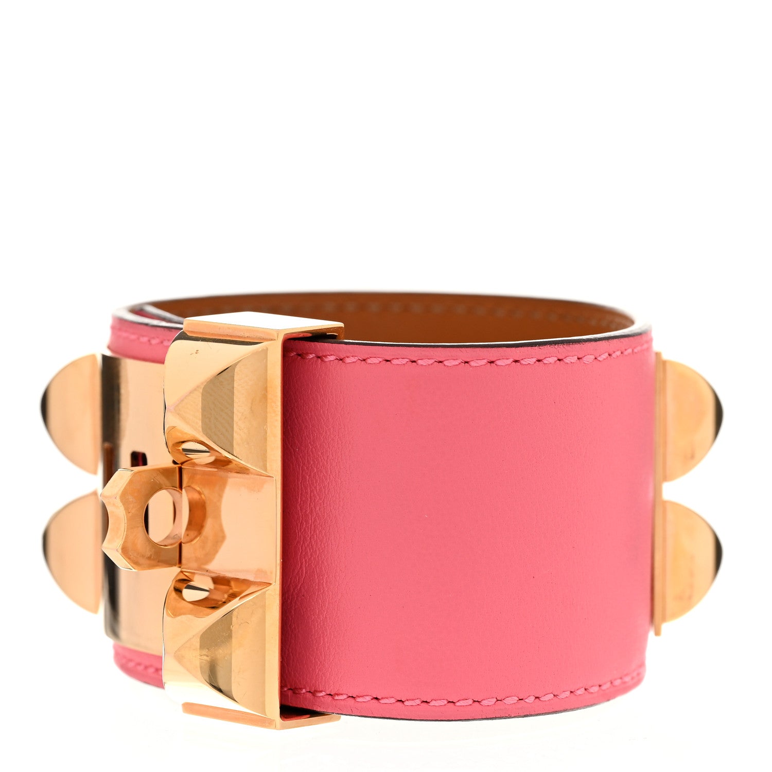 Hermes Swift Collier de Chien CDC Bracelet T2 Rose Azalee 3 of 7