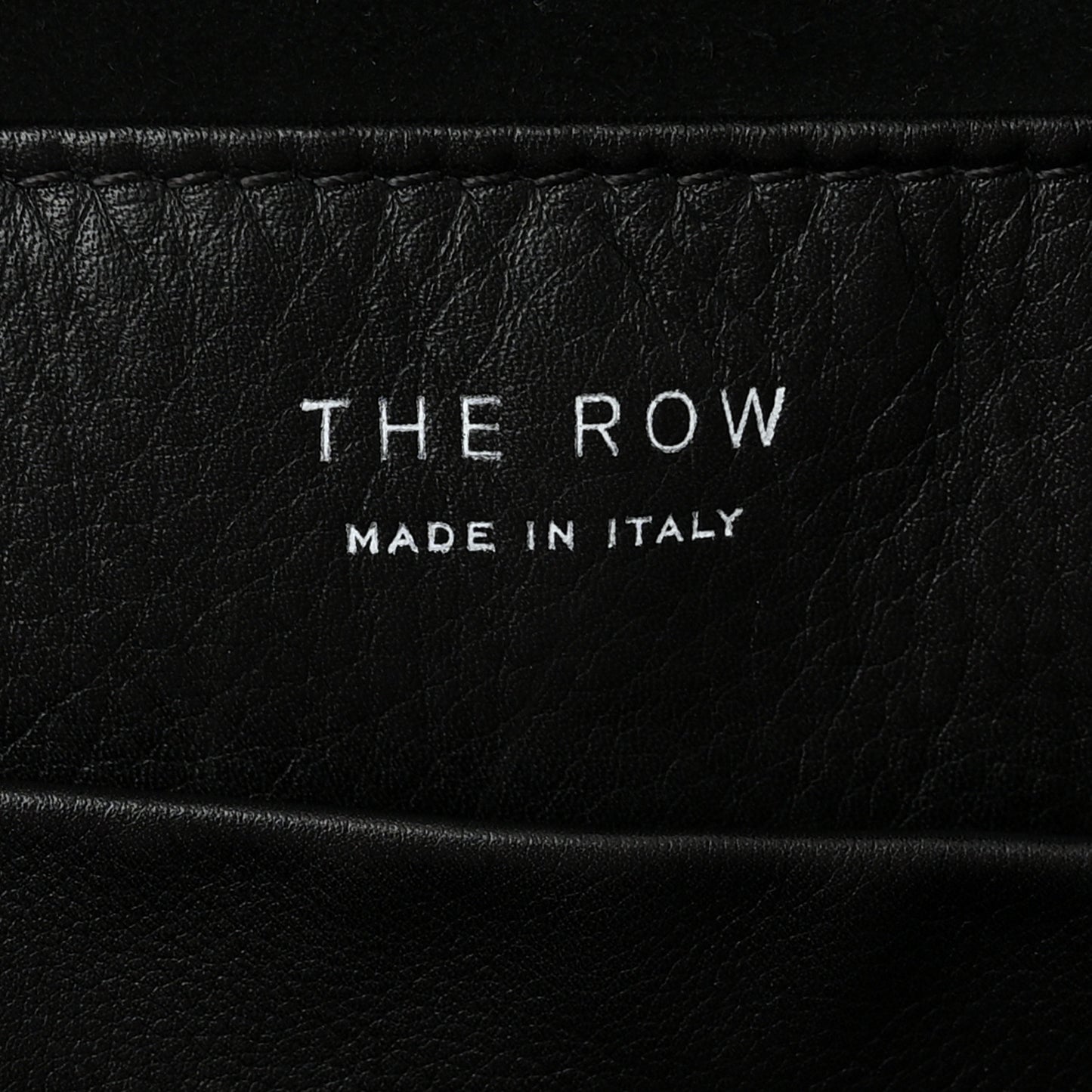 Grained Calfskin Bindle Two Bag Black