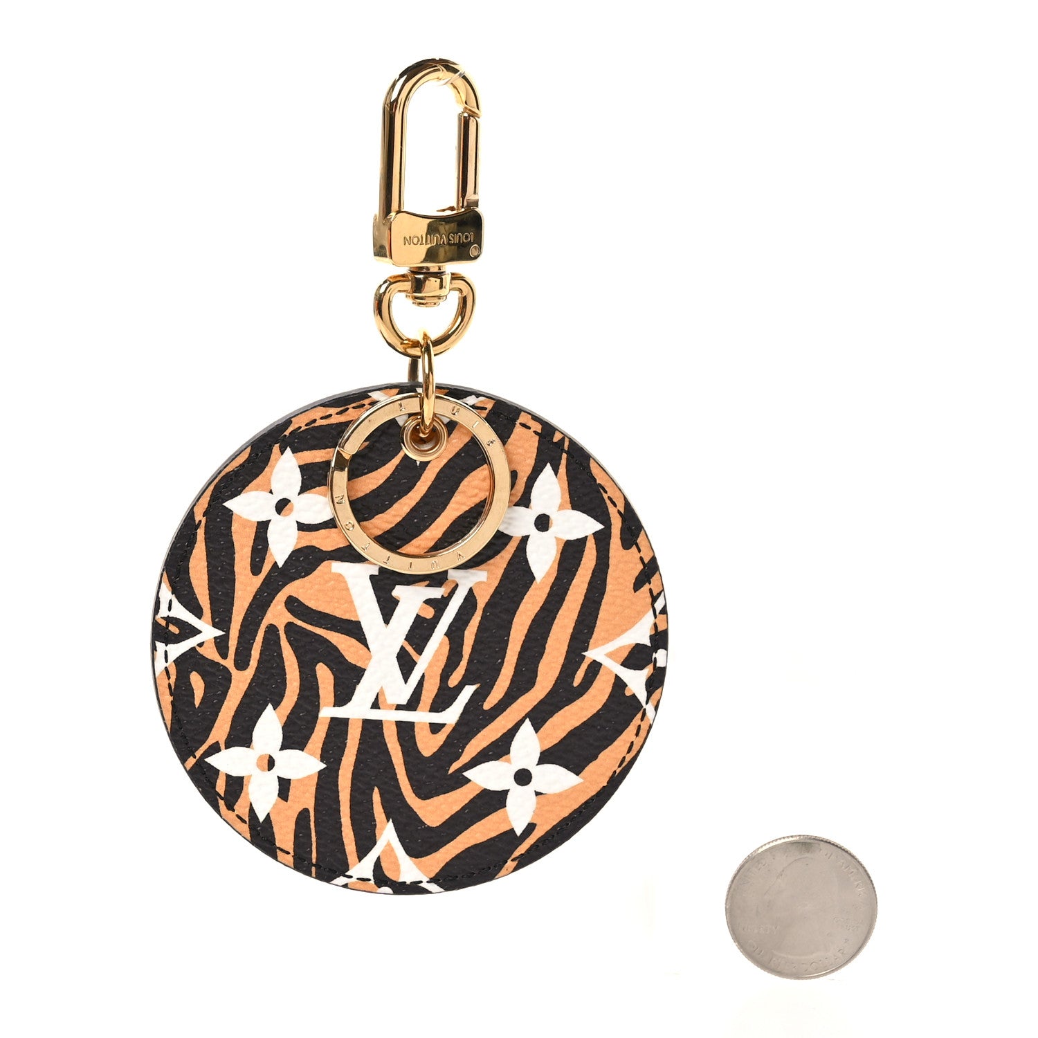 Louis Vuitton Monogram Giant Jungle Bag Charm Key Holder Black 2 of 4