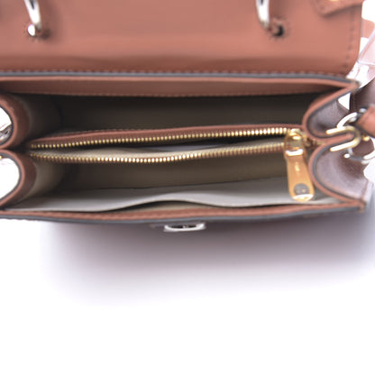 Chloe Calfskin Crocodile Embossed Small Aby Day Shoulder Bag Chestnut Brown 5 of 10