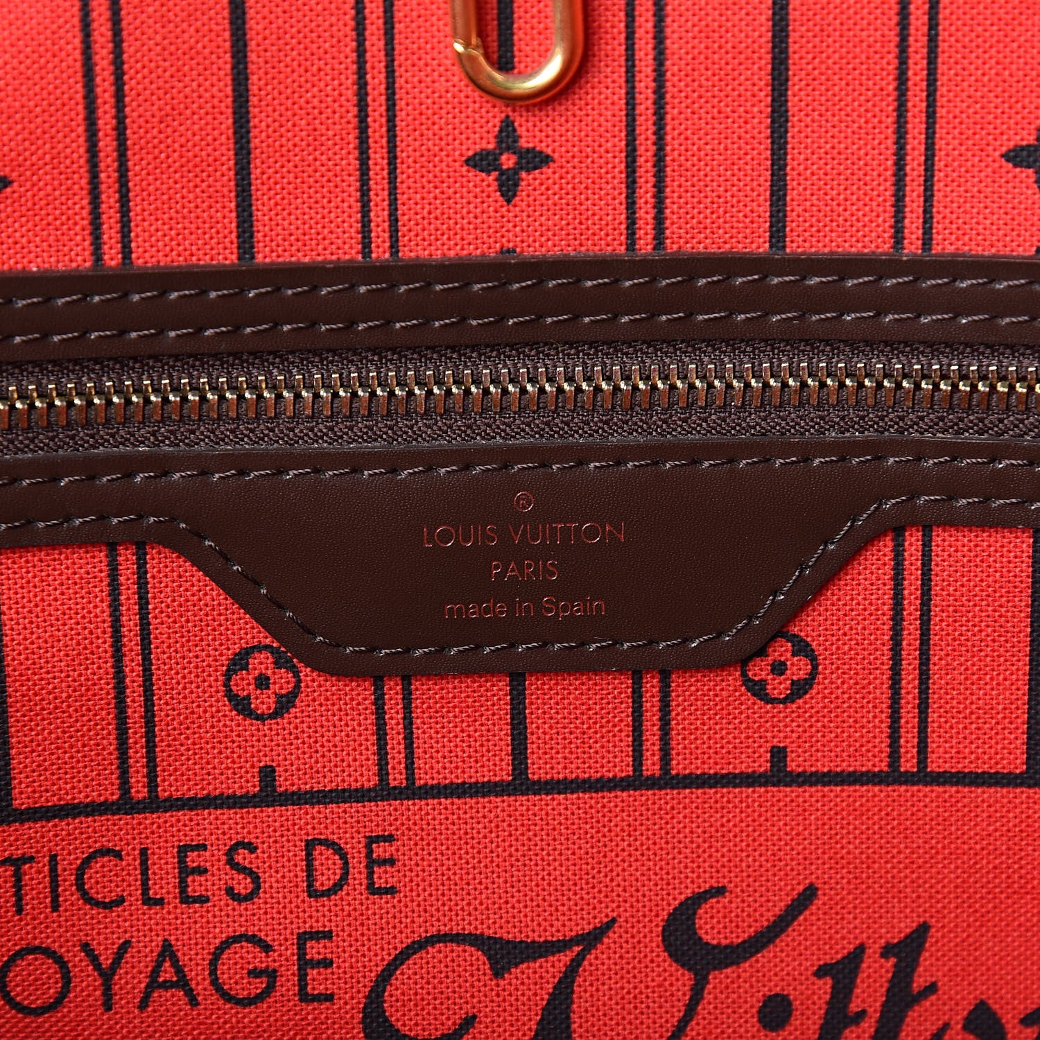 Louis Vuitton Damier Ebene Neverfull MM 6 of 10