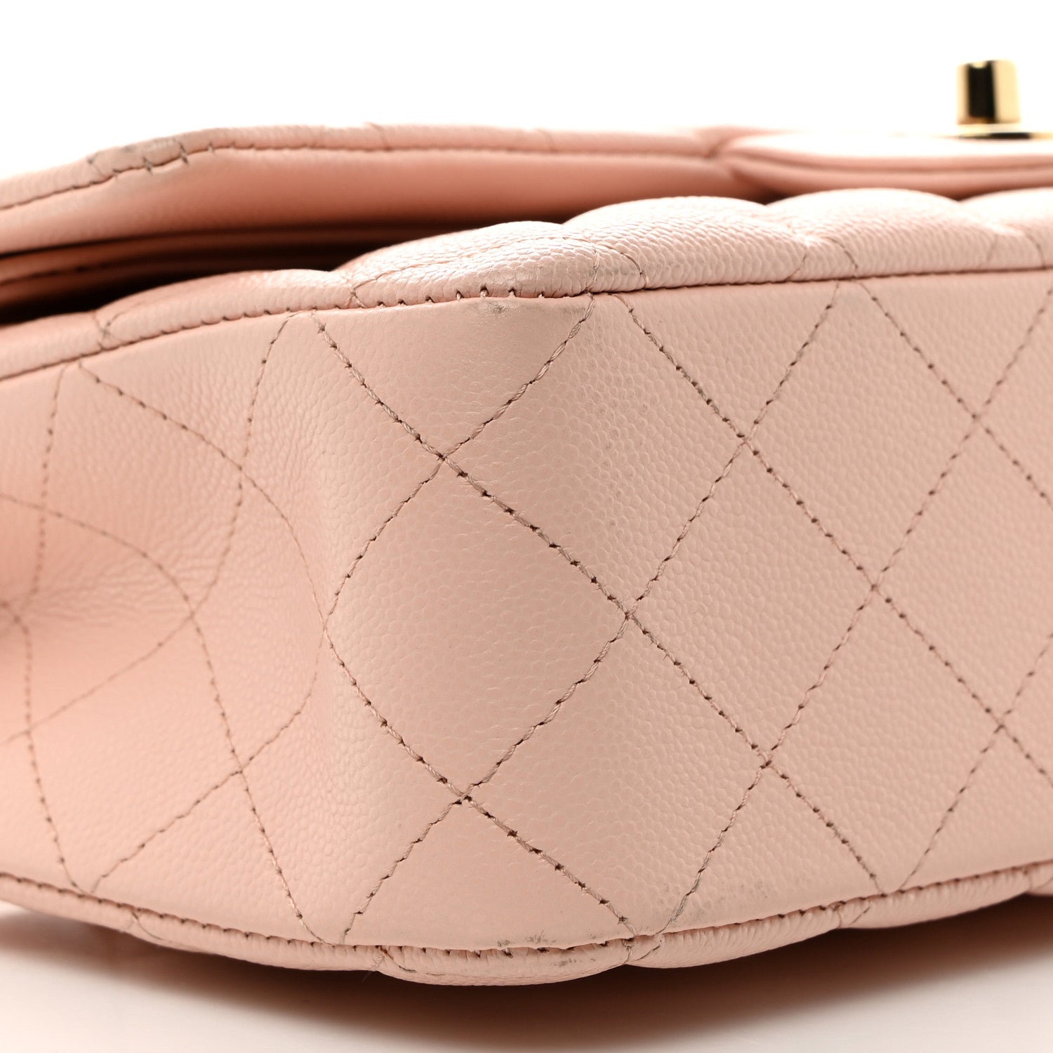 Chanel Caviar Quilted Medium Double Flap Light Pink 9 of 10