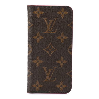 Louis Vuitton Monogram iPhone X Folio Case Rose Pop 1 of 8