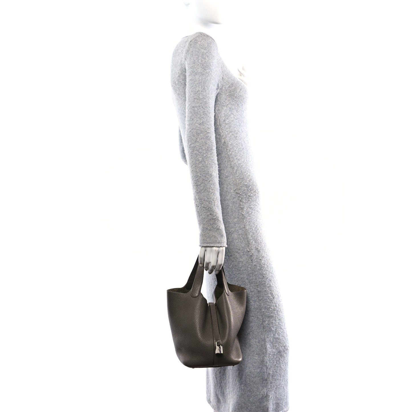 Taurillon Clemence Picotin Lock 22 MM Etain
