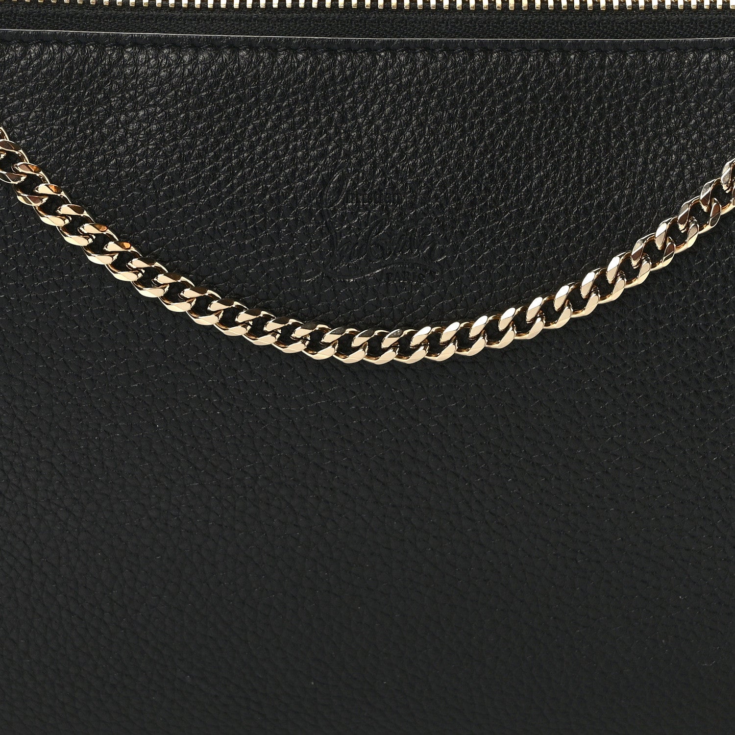 Christian Louboutin Toile Monogram Loubila Chain Hybrid Crossbody Black 6 of 9