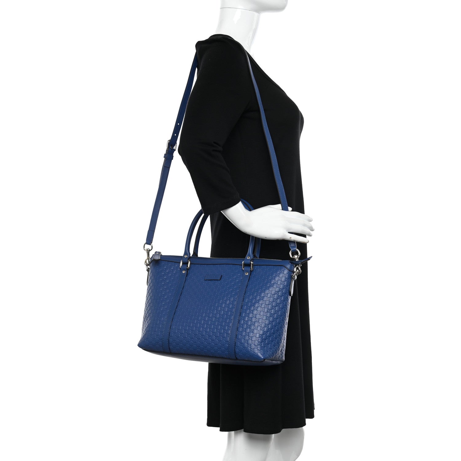 Gucci Soft Microguccissima Small Zippered Satchel Caspian 2 of 10