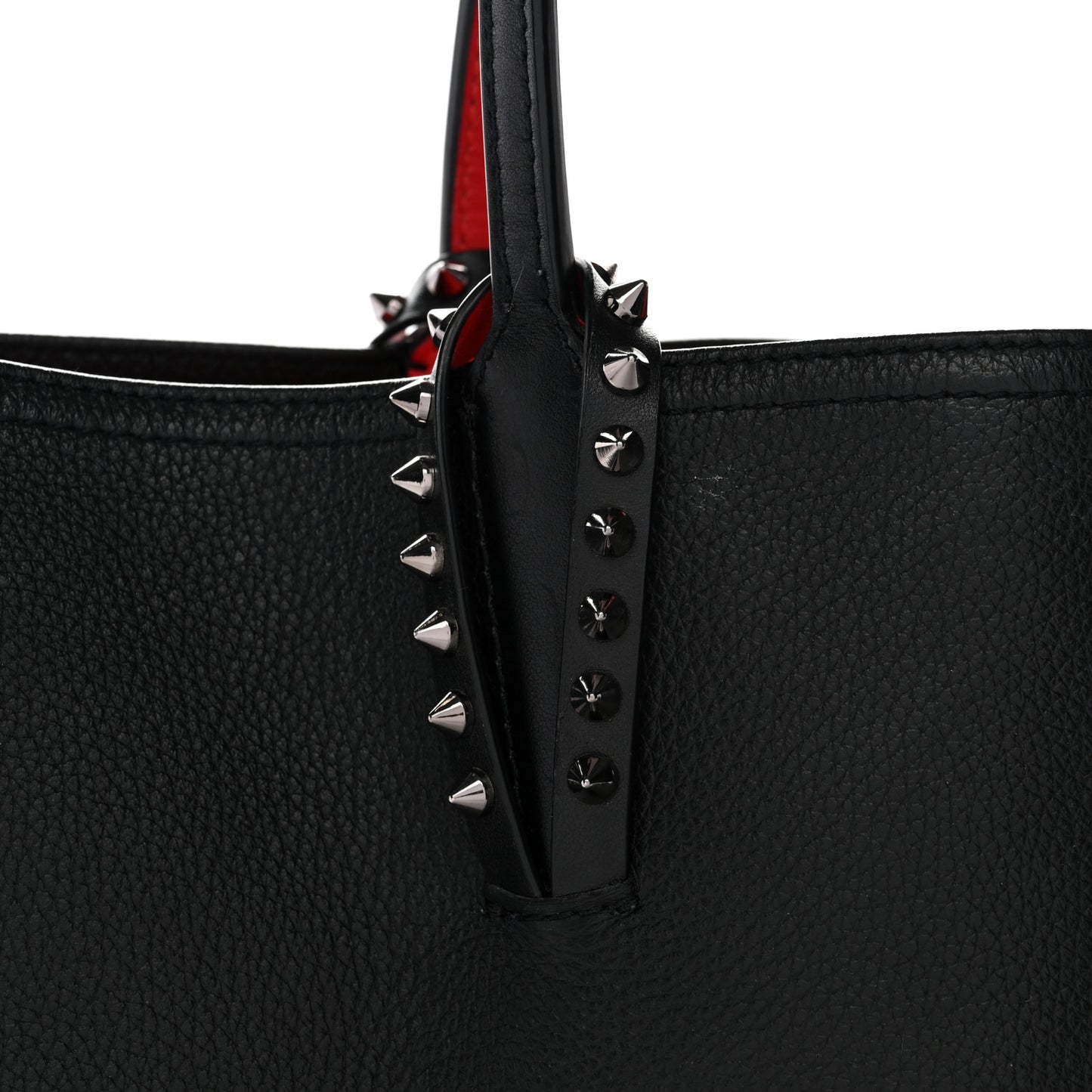Calfskin Spikes East West Cabata Tote Black Black