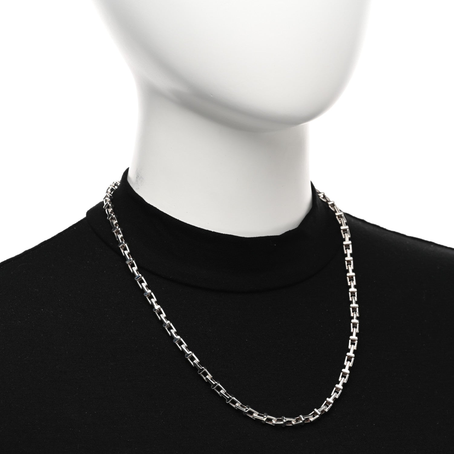 Tiffany Sterling Silver Tiffany T Chain Necklace 2 of 4