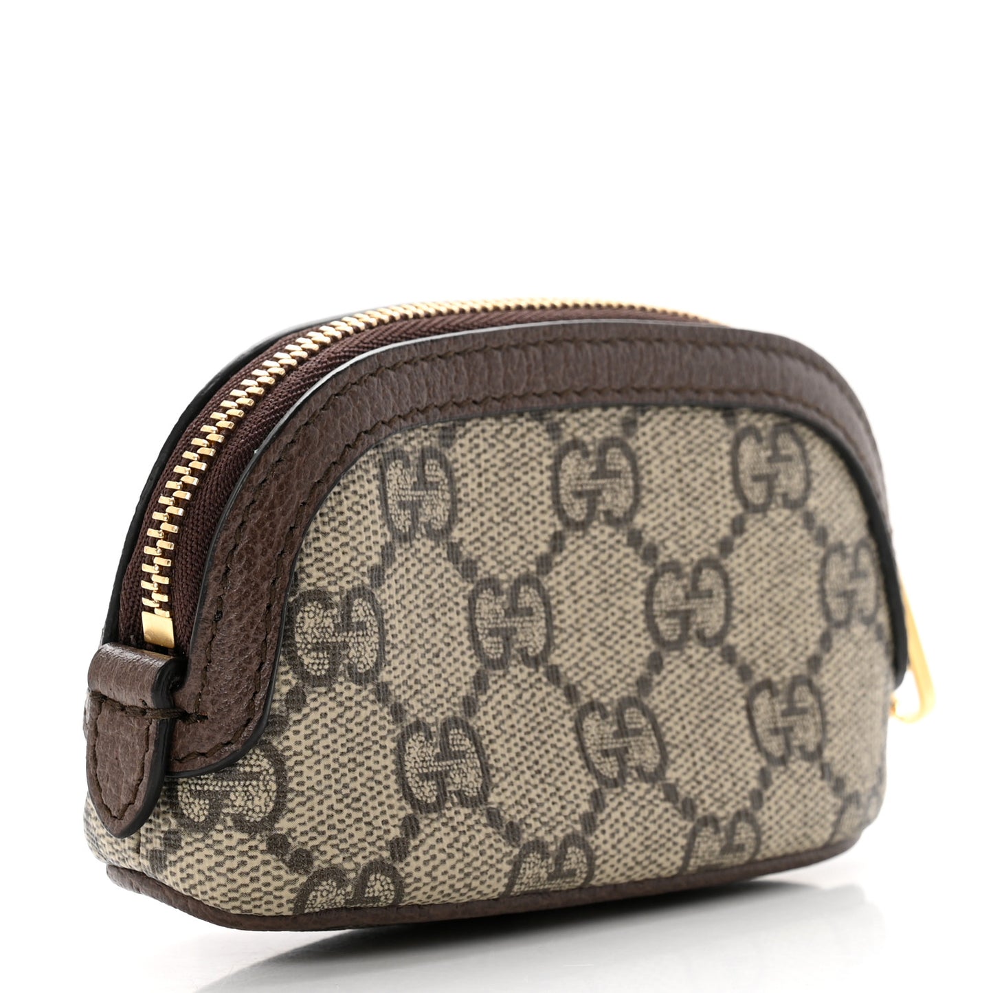 GG Supreme Monogram Web Ophidia Dome Key Pouch Beige New Acero