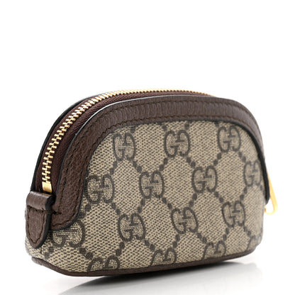 Gucci GG Supreme Monogram Web Ophidia Dome Key Pouch Beige New Acero 2 of 6