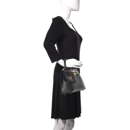 Hermes Epsom Kelly Sellier 25 Black 3 of 41