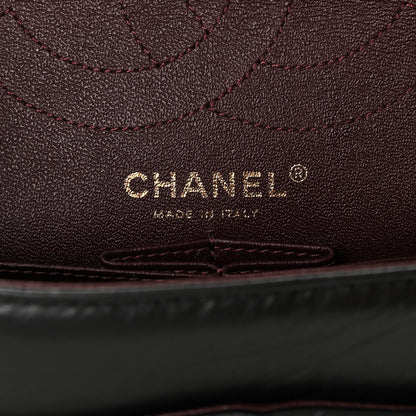 Chanel Aged Calfskin Chevron Quilted 2.55 Reissue 226 Flap Black 6 of 13