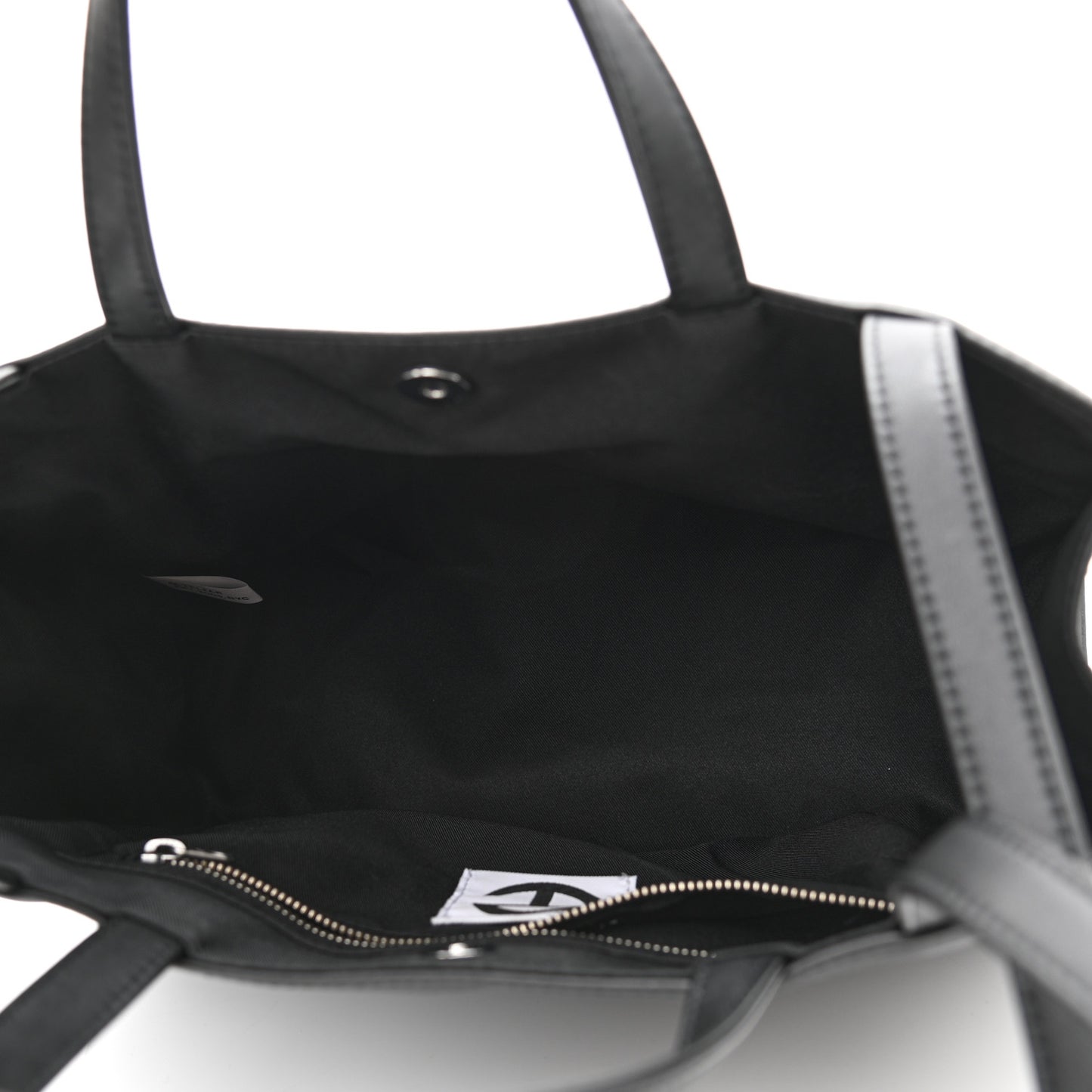 Vegan Leather Medium Shopping Bag Black