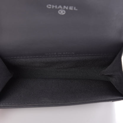 Chanel Patent Quilted Card Holder Dark Grey 5 of 9