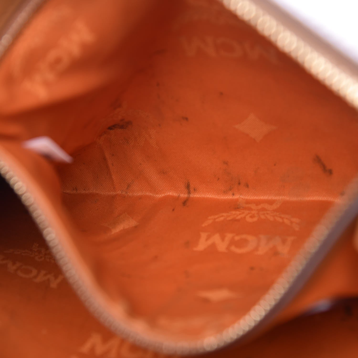 MCM Visetos Mini Pouch Cognac 15 of 17