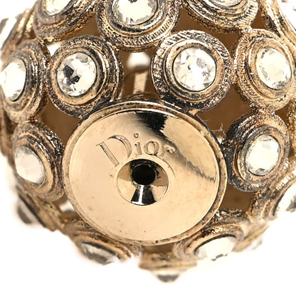 Christian Dior Crystal Pearl Dior Tribales Earrings Gold 4 of 4