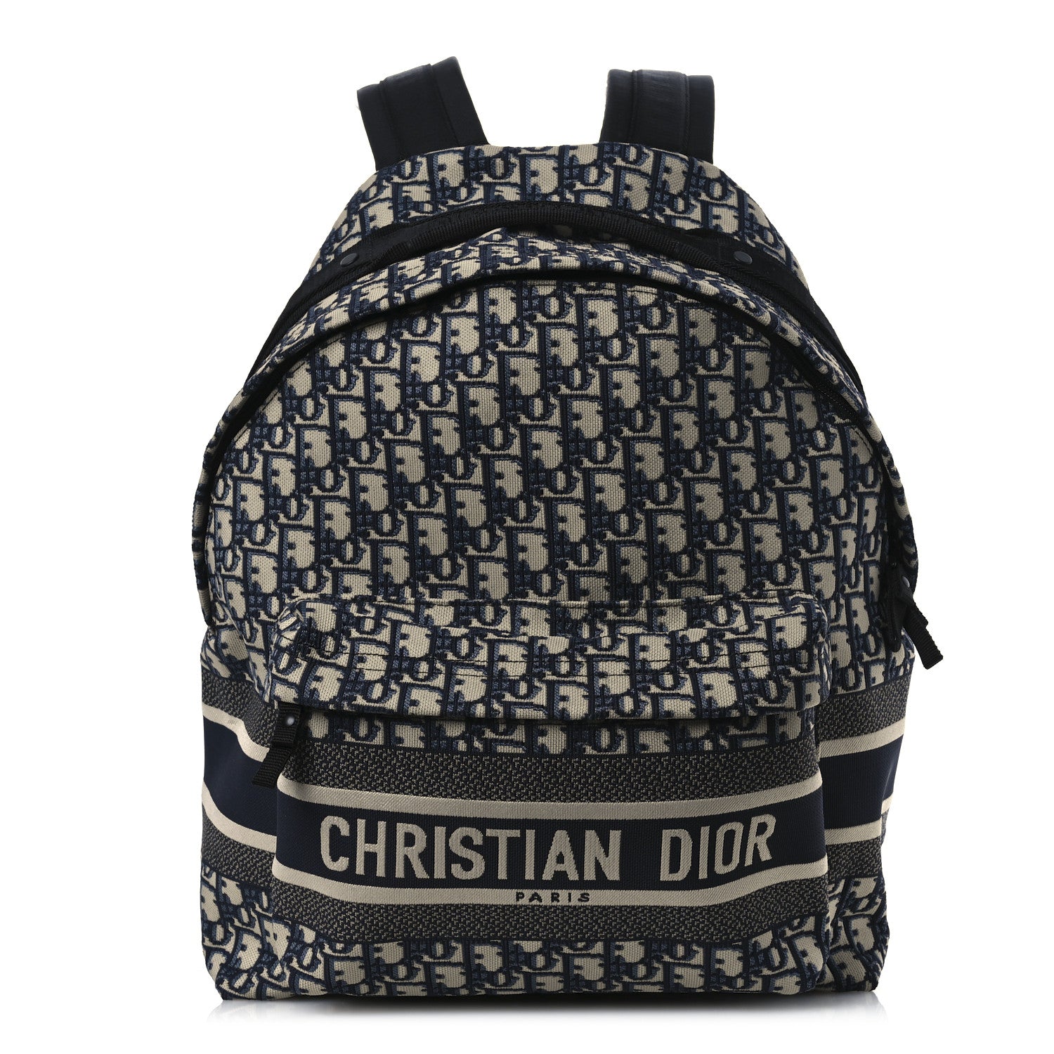 Christian Dior Oblique Diortravel Backpack Blue 1 of 10