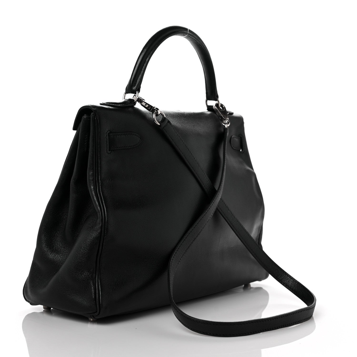 Hermes Evercalf Kelly Retourne 32 Black 3 of 13