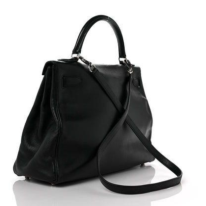 Hermes Evercalf Kelly Retourne 32 Black 3 of 13