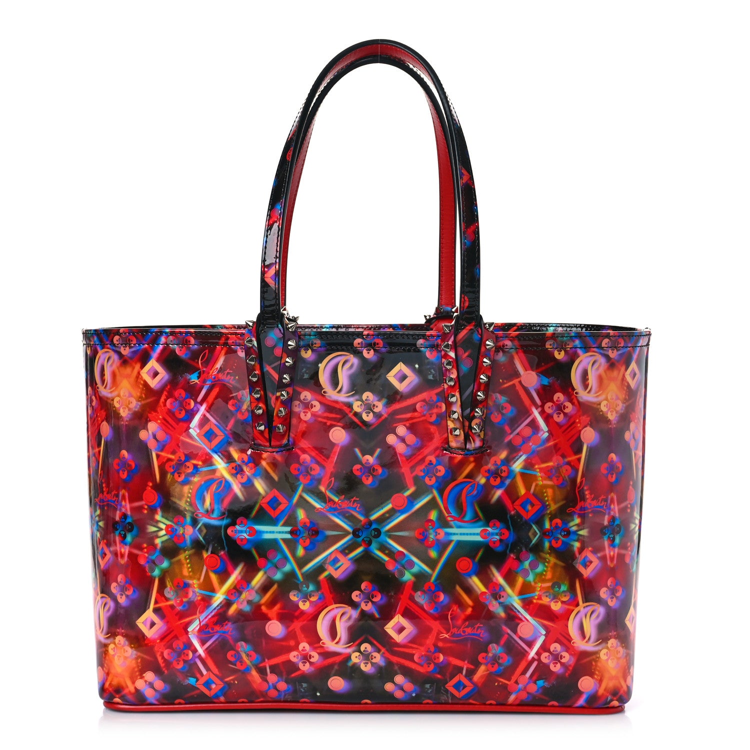Christian Louboutin Patent Calfskin Small Discolaser Cabata Tote Multicolor 3 of 9