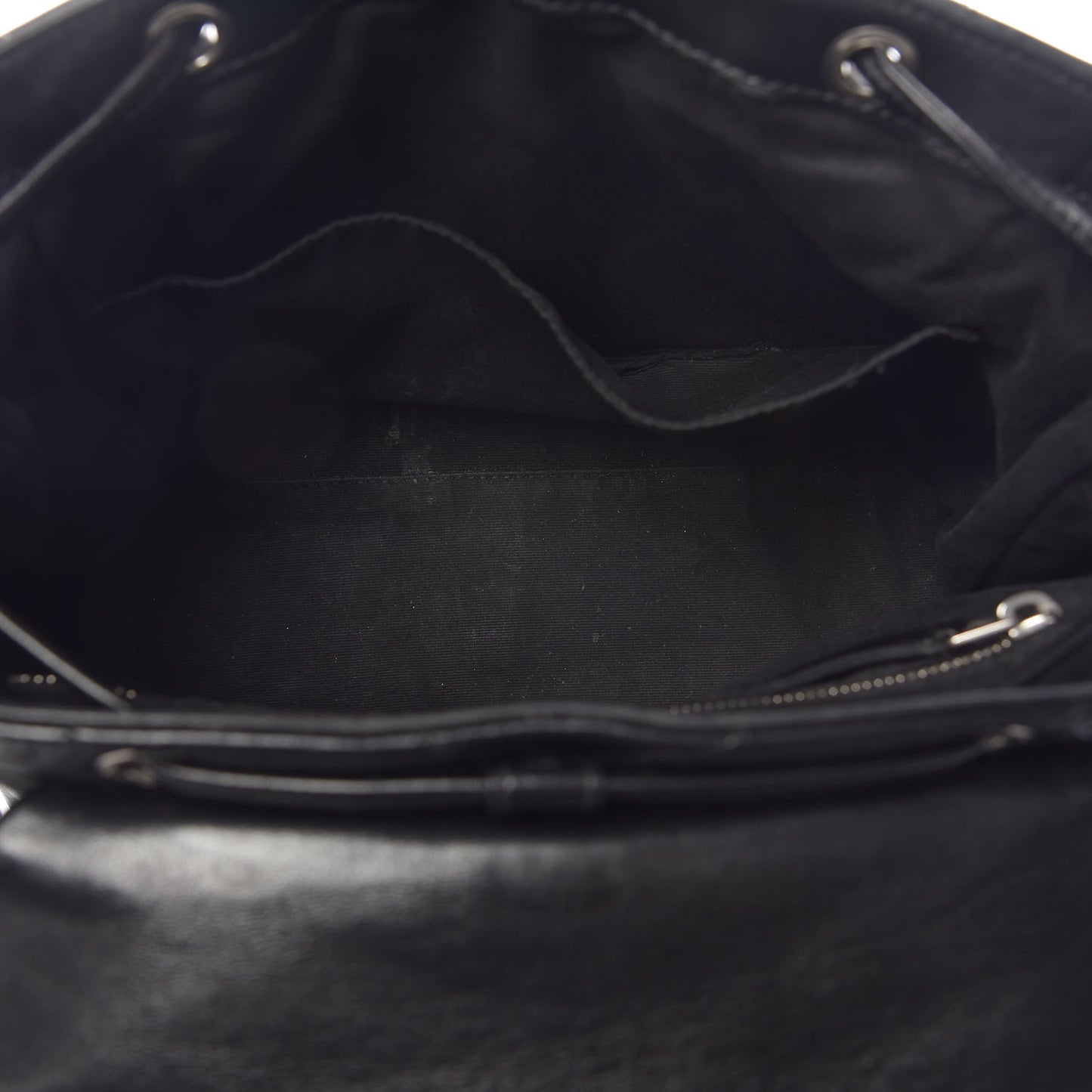 Calfskin Y Quilted Monogram Small Loulou Backpack Black