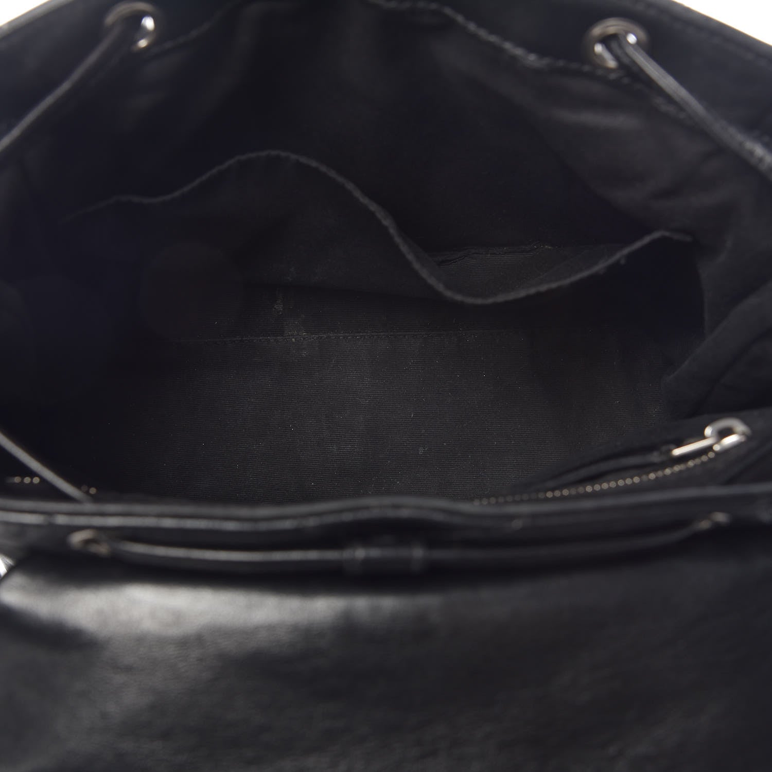 Saint Laurent Calfskin Y Quilted Monogram Small Loulou Backpack Black 5 of 13