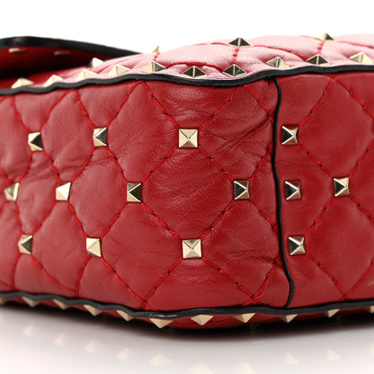 Valentino Garavani Nappa Medium Rockstud Spike Shoulder Bag Rosso Valentino 9 of 18