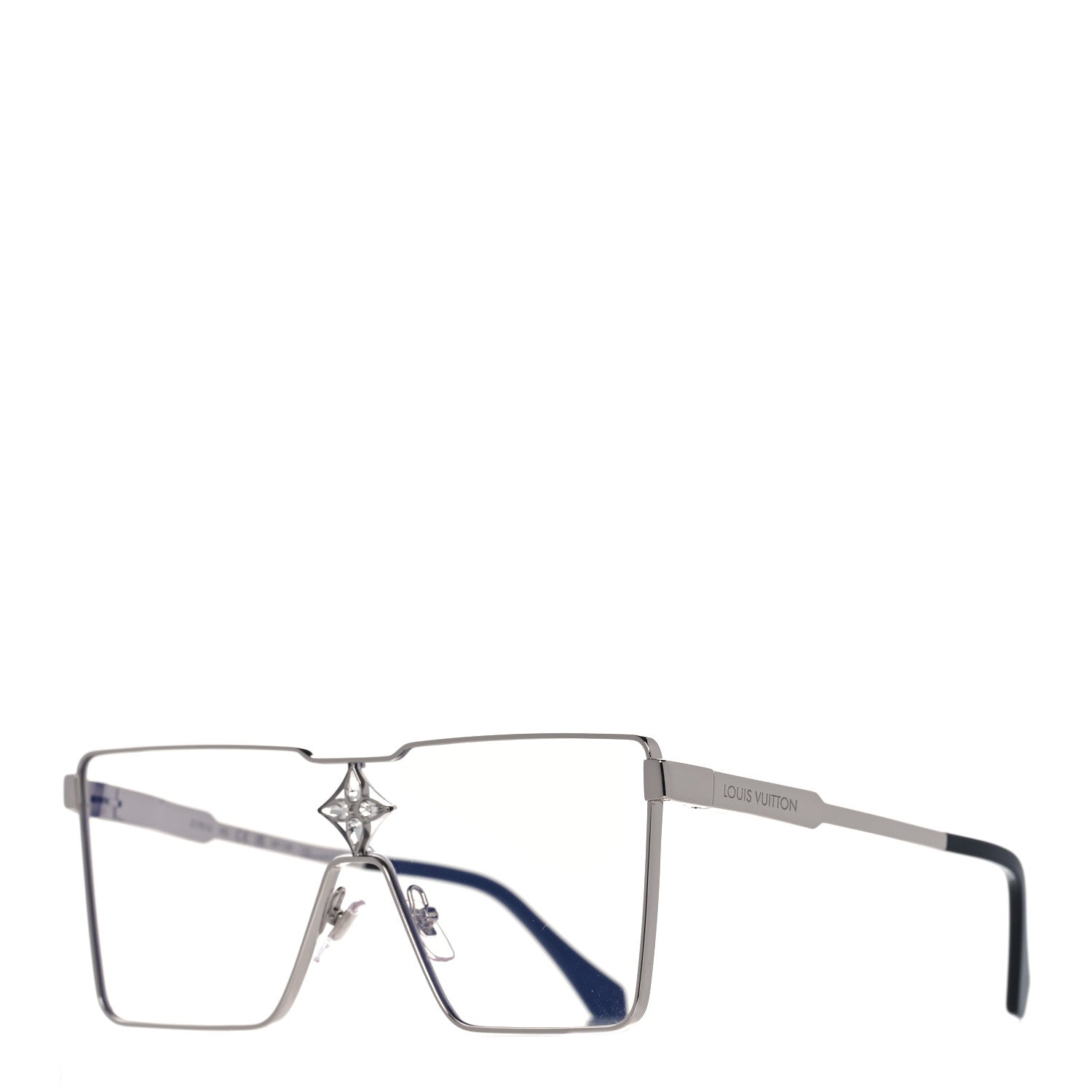 Louis Vuitton Metal Cyclone Sunglasses Z1701U Silver 1 of 7