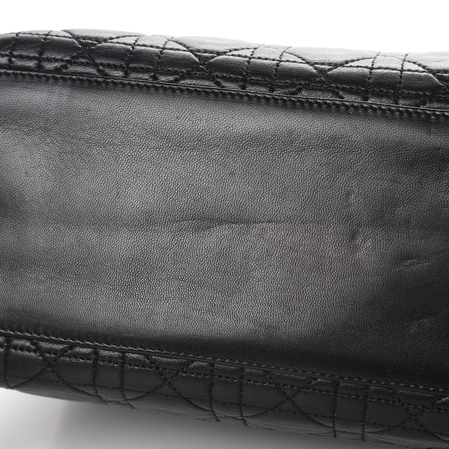 Christian Dior Lambskin Cannage Medium Lady Dior Black 12 of 15