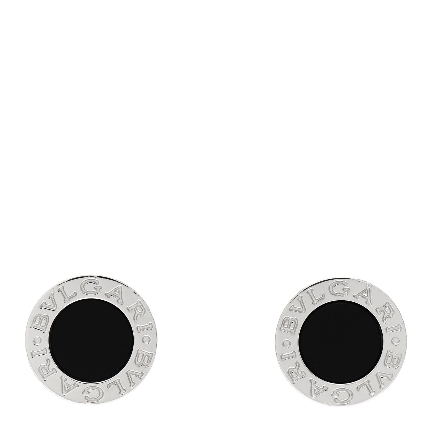 18K White Gold Black Onyx BVLGARI BVLGARI Stud Earrings