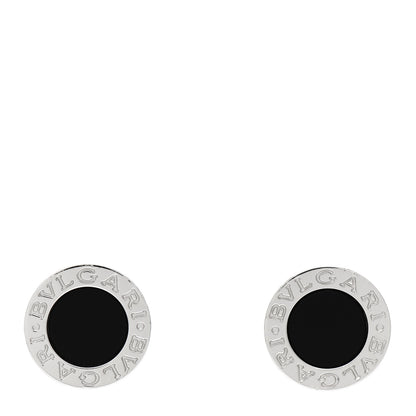 Bulgari 18K White Gold Black Onyx BVLGARI BVLGARI Stud Earrings 1 of 5