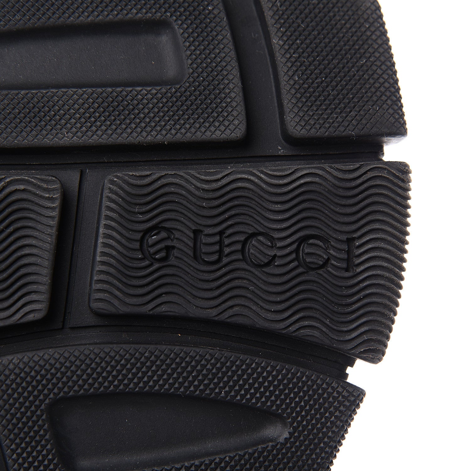 Gucci X SEGA Calfskin Suede Technical Canvas Womens Flashtrek High-Top Sneakers 40.5 Black 8 of 10