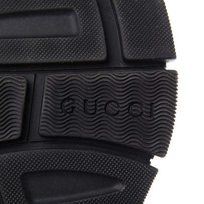 Gucci X SEGA Calfskin Suede Technical Canvas Womens Flashtrek High-Top Sneakers 40.5 Black 8 of 10