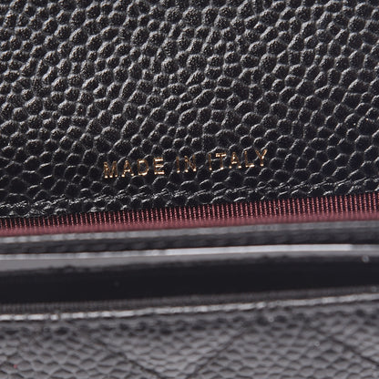 Chanel Caviar Quilted Flap Card Holder Black 7 of 9
