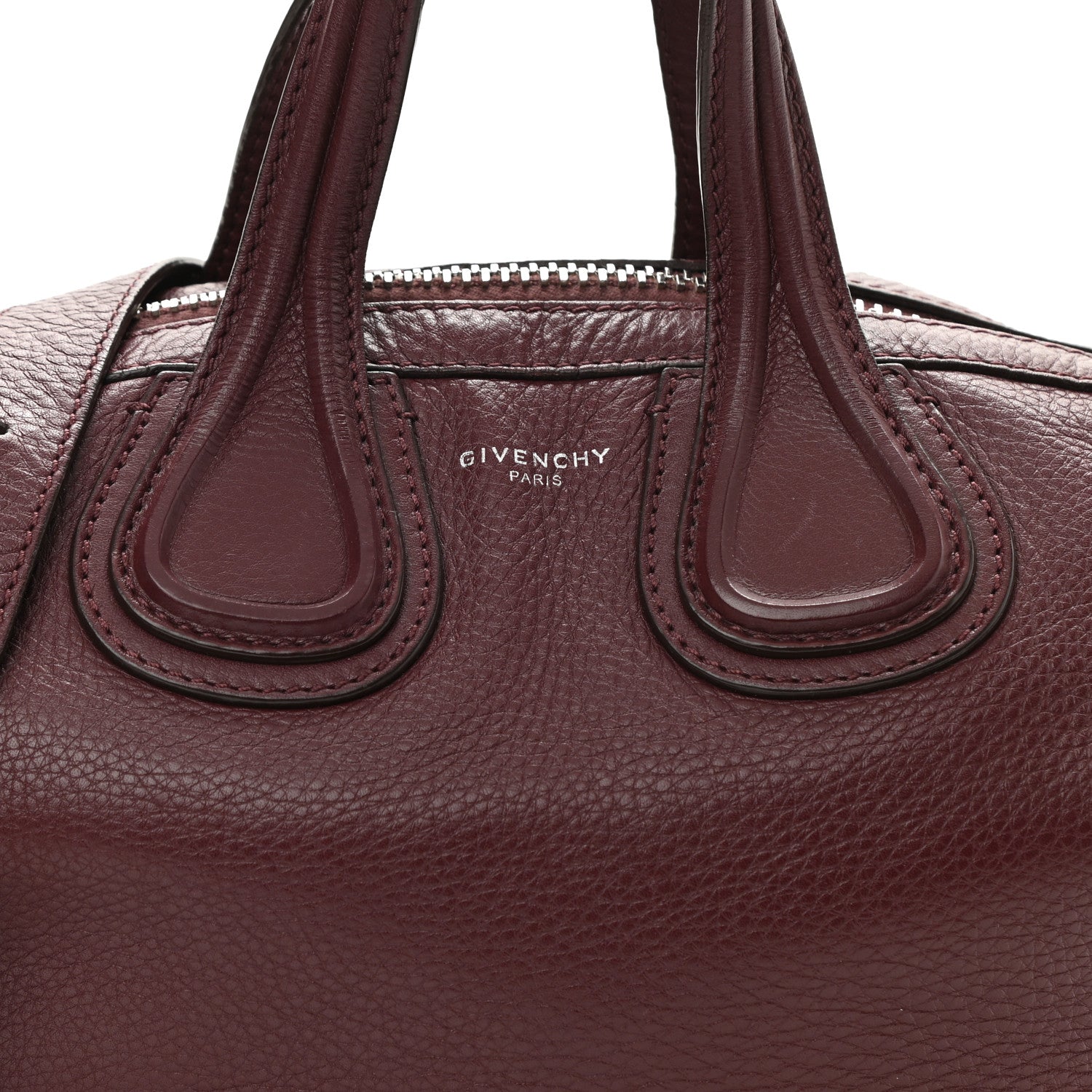 Givenchy Waxy Grained Calfskin Medium Nightingale Oxblood 8 of 10