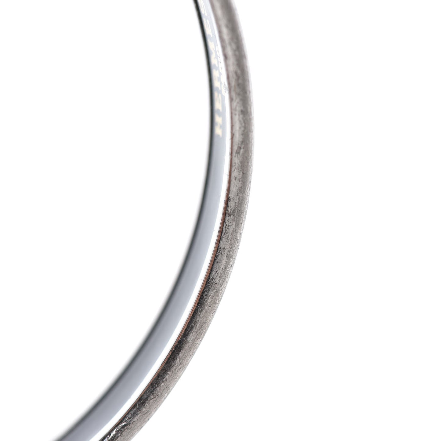Enamel Printed Narrow Caleche Bracelet 65 White