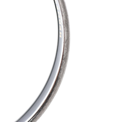 Hermes Enamel Printed Narrow Caleche Bracelet 65 White 6 of 6