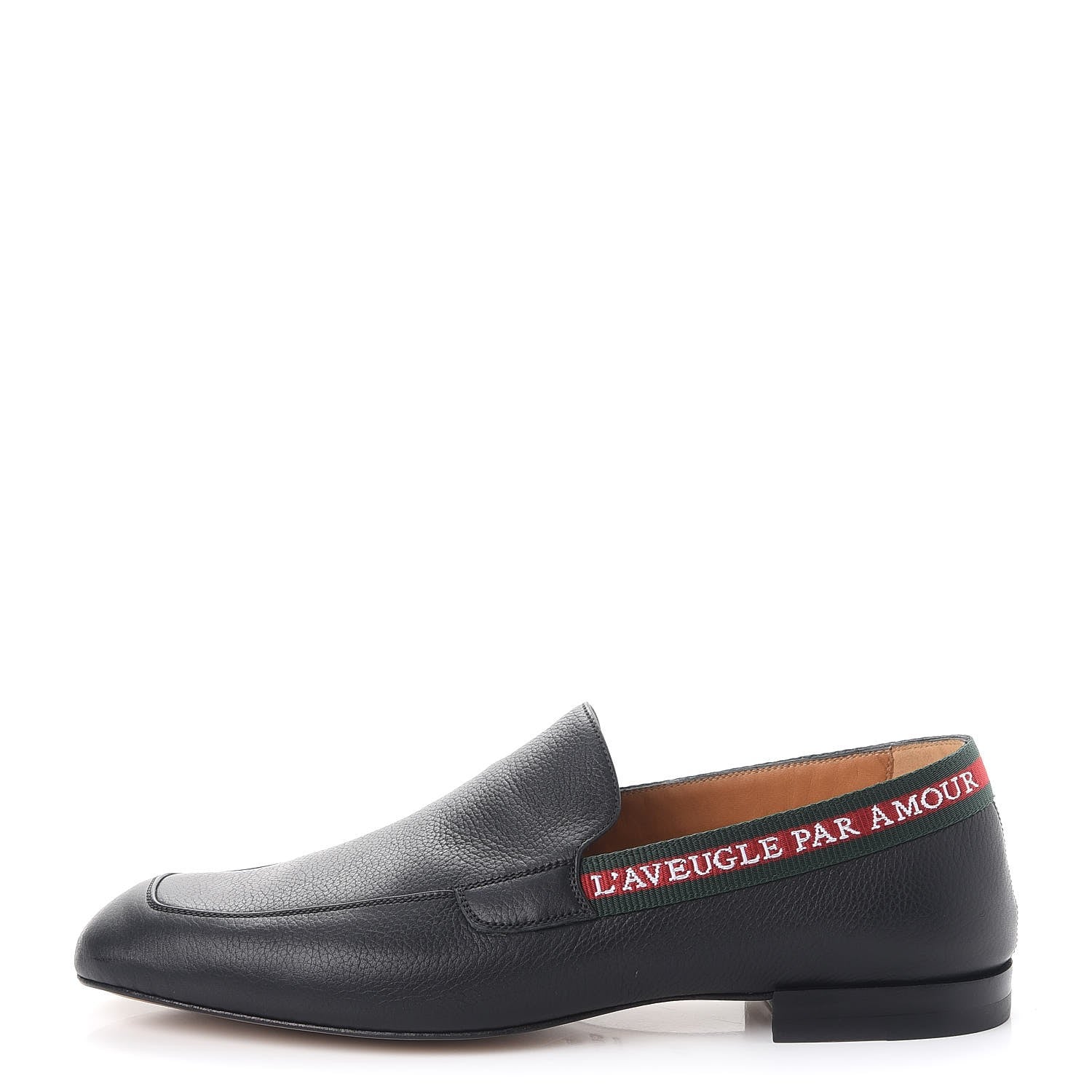 Gucci Mens Calfskin Vicente L'Avenue Loafer 8.5 Black 1 of 13