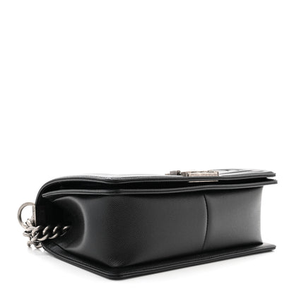 Chanel Caviar Quilted Medium Boy Flap Black 4 of 11