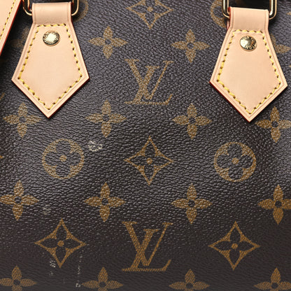 Louis Vuitton Monogram Speedy Bandouliere 20 Beige 7 of 11